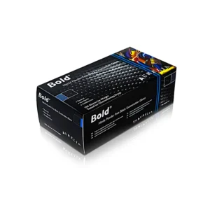 aurelia bold black nitrile powder free gloves medium
