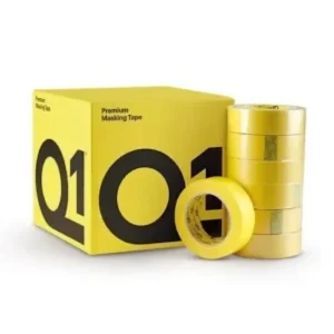 box and rolls of q1 automotive premium masking tape 1.5"