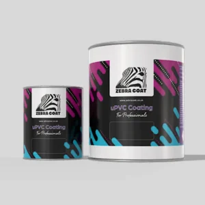 cans of zebracoat upvc paint